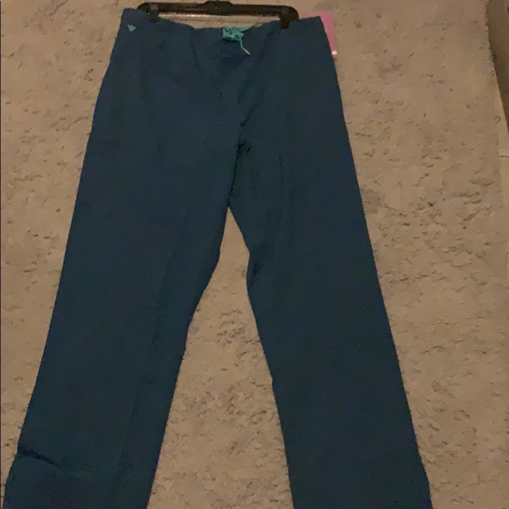 Indigo scrub pants